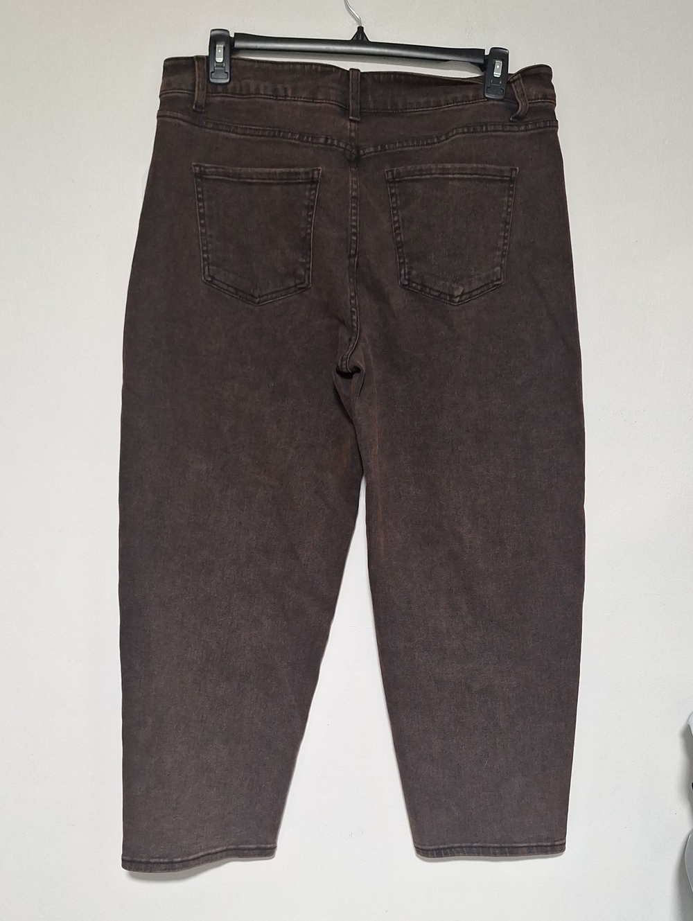 Time And Tru High Rise Barrel Brown Casual Jeans Size 18 - Picture 5 of 9
